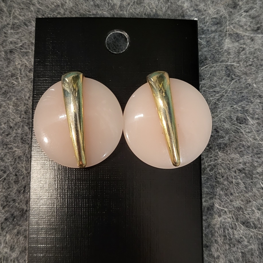 Clearance Sale! 80's Pink/gold earrings